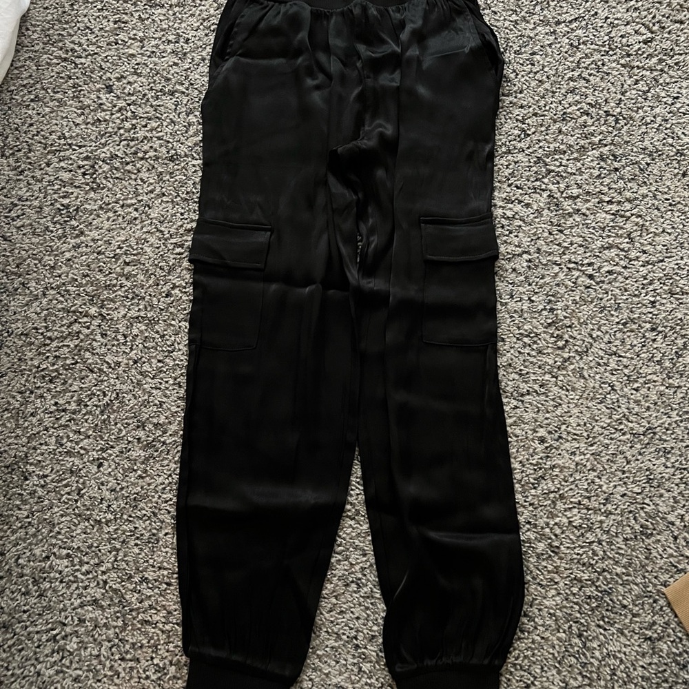 Vici Black Ankle Cargo Pants